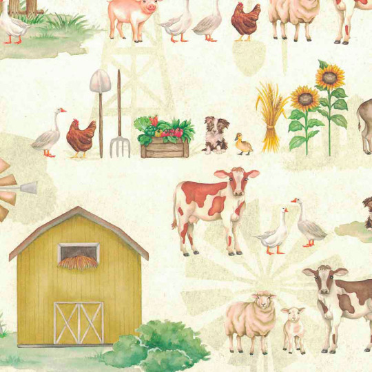 At the Farm Print Italian Paper ~ Tassotti